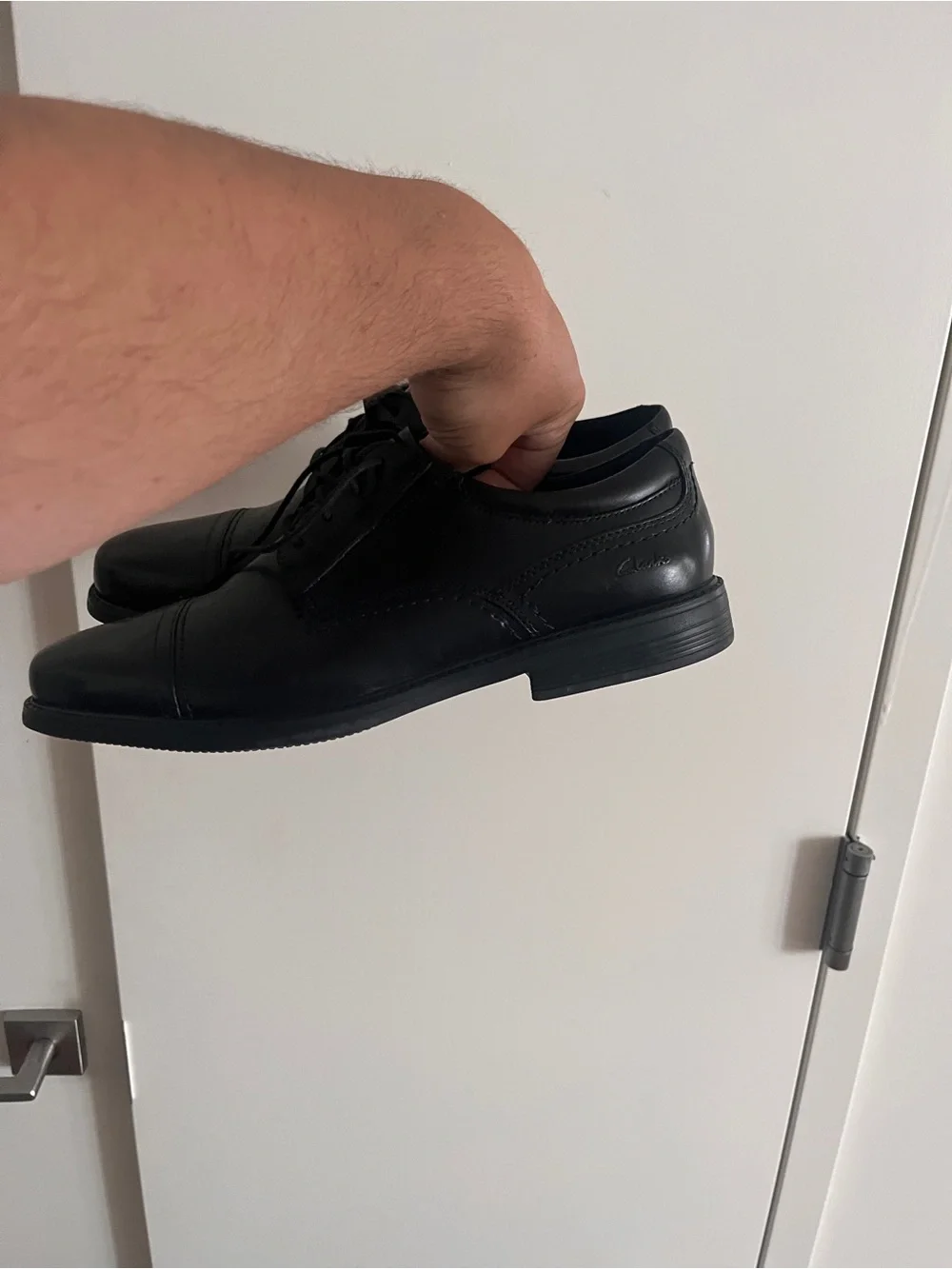 Clarks Black Men’s Lace-Up Oxfords